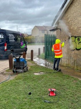 Safer rotherham 5 - Graffiti is removed